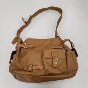 Maxx New York Tan Leather Purse
